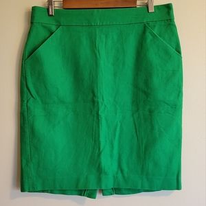 J. Crew Kelly Green Pencil Skirt, 12